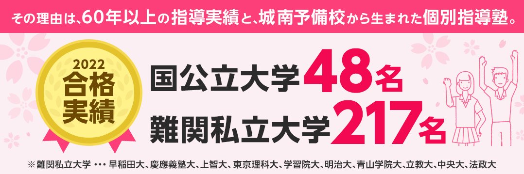 60年以上の指導実績と城南予備校からうまれた個別指導.jpg