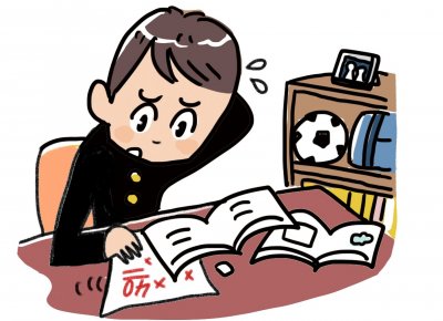 中学生_勉強している生徒_テスト対策
