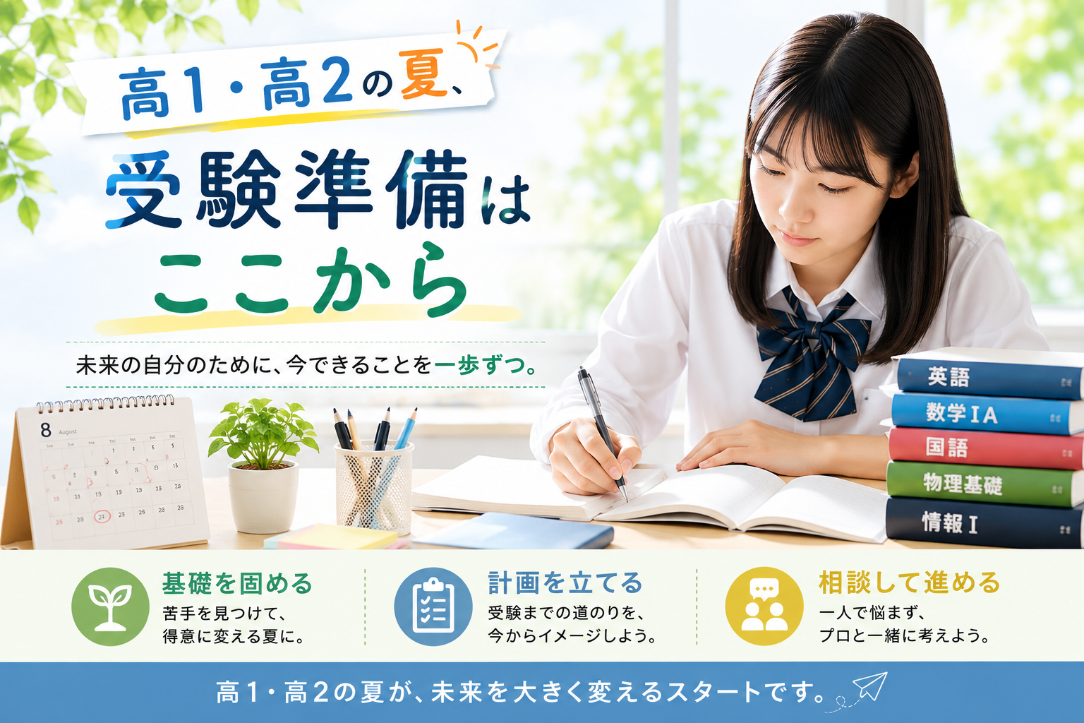 高1・高2の夏から始める大学受験の準備