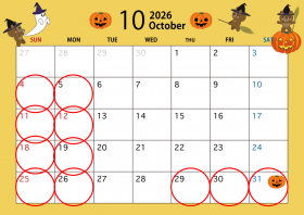 2026年10月休館日.png