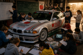 BMWE36デモカー子どもたち勉強.png