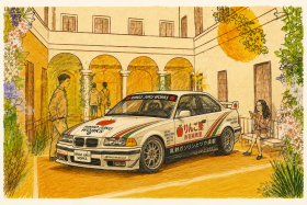 陽だまりの中庭とりんご塾レーシングカー.png