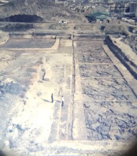 富沢遺跡 発掘現場 俯瞰