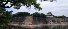 大阪城南外堀から見える六番櫓